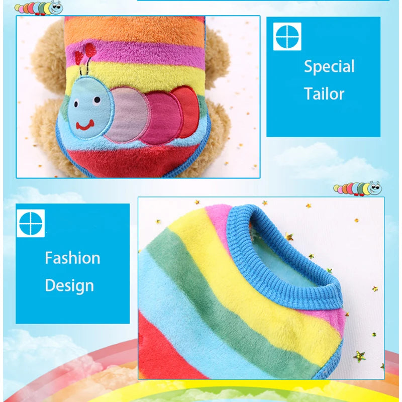 Cute Dog Clothes Winter Vest for Small Dogs Cats Warm Pets Sweater Soft Flannel Puppy Puffer Jacket Dog Accessories Supplies Xxs