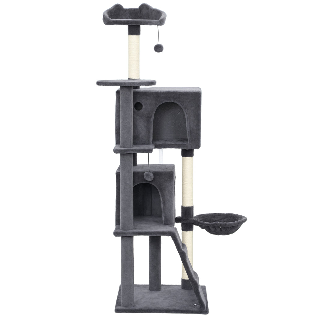 Cat Tree, Large Cat Tower with Sisal Scratching Posts, Cat Houses