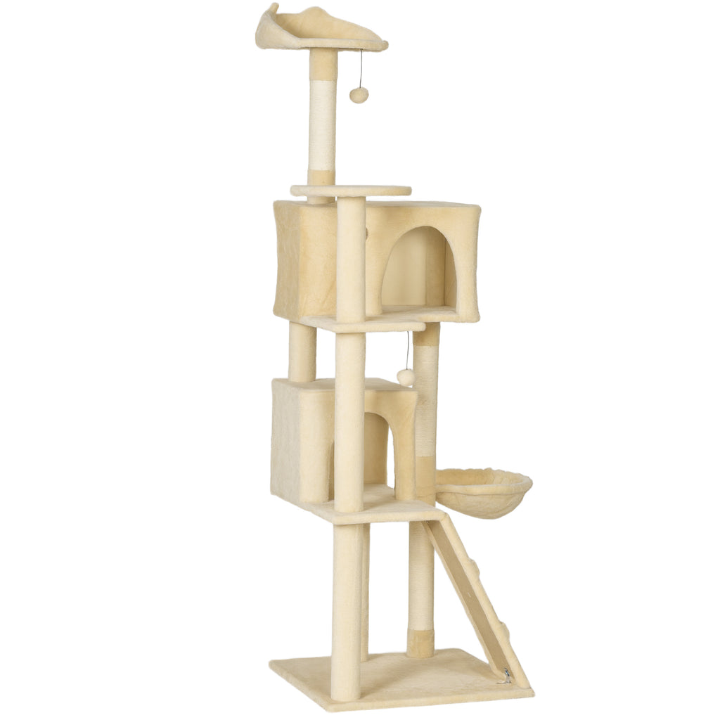 Cat Tree, Large Cat Tower with Sisal Scratching Posts, Cat Houses