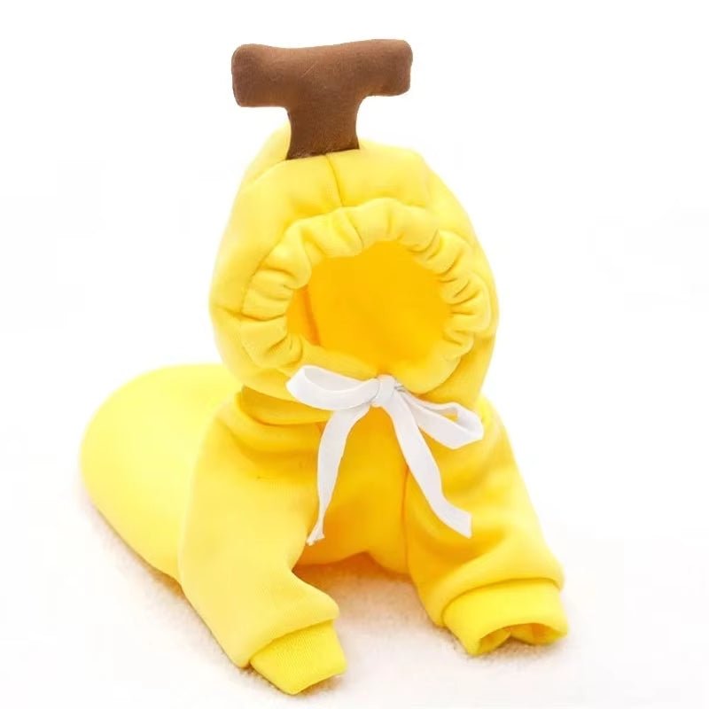 Cute Fruit Dog Clothes for Small Dogs Hoodies Warm Fleece Pet Clothing Puppy Cat Costume Coat for French Chihuahua Jacket Suit