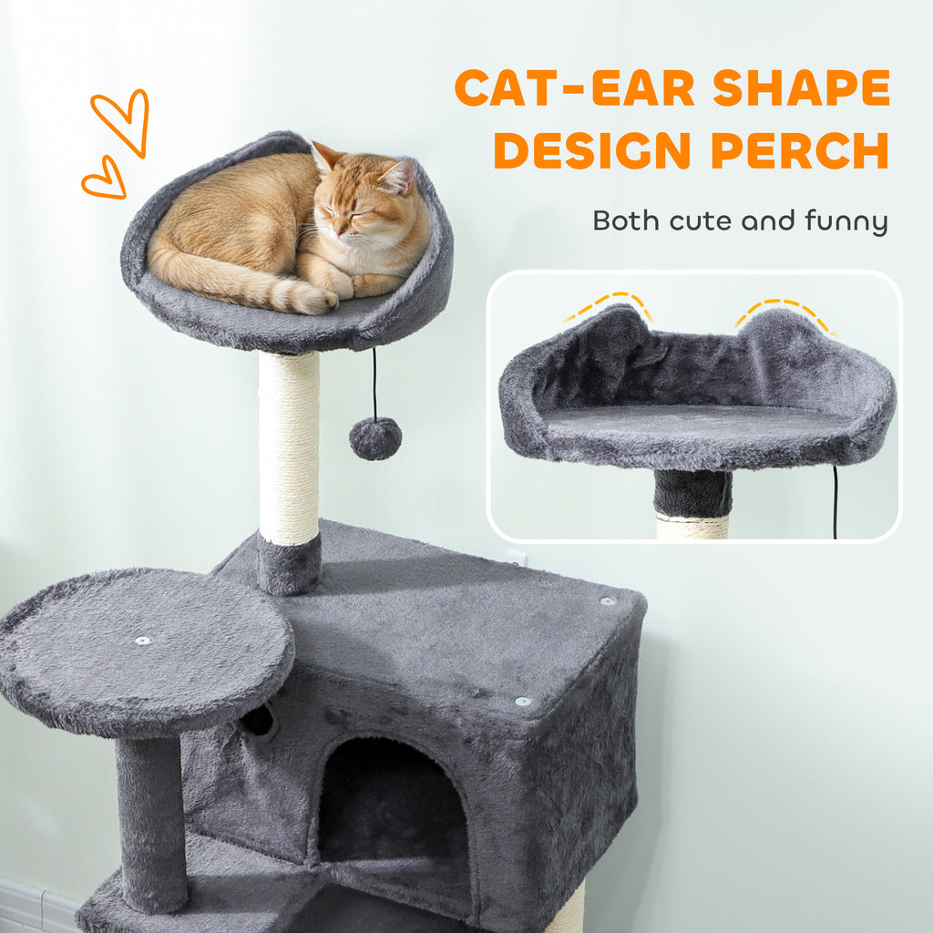 Cat Tree, Large Cat Tower with Sisal Scratching Posts, Cat Houses