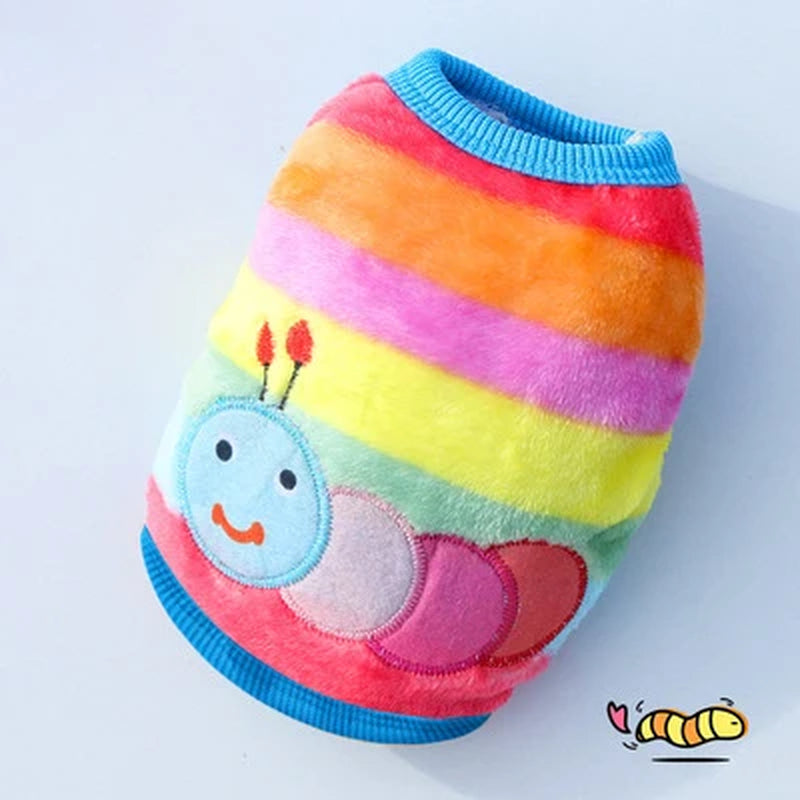 Cute Dog Clothes Winter Vest for Small Dogs Cats Warm Pets Sweater Soft Flannel Puppy Puffer Jacket Dog Accessories Supplies Xxs