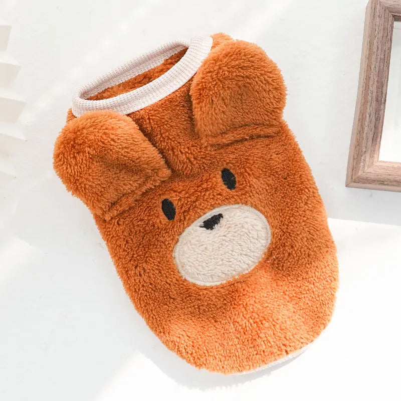 Cute Dog Clothes Winter Vest for Small Dogs Cats Warm Pets Sweater Soft Flannel Puppy Puffer Jacket Dog Accessories Supplies Xxs