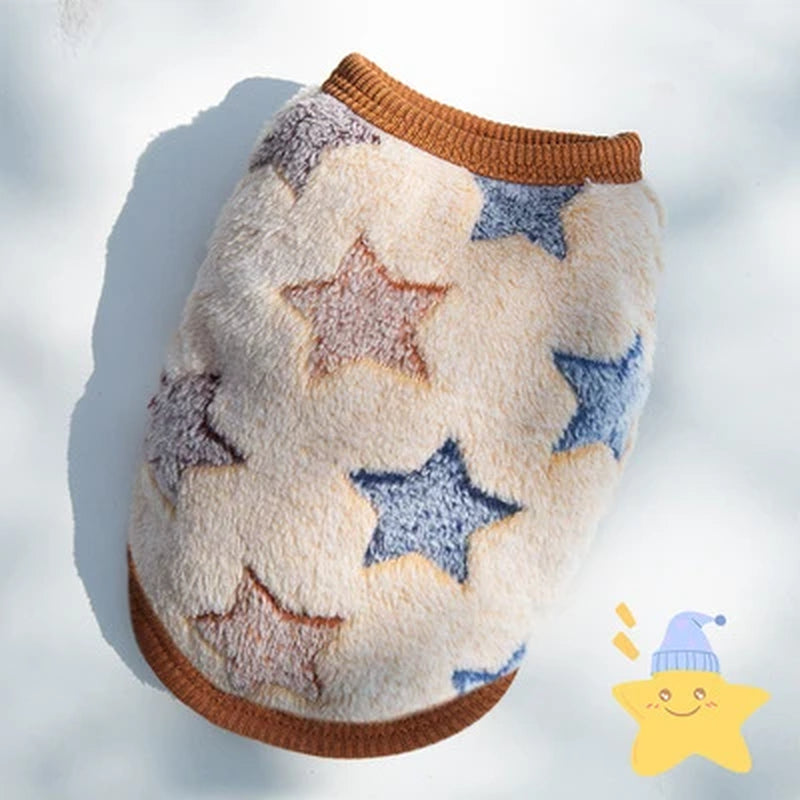 Cute Dog Clothes Winter Vest for Small Dogs Cats Warm Pets Sweater Soft Flannel Puppy Puffer Jacket Dog Accessories Supplies Xxs