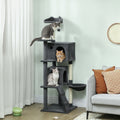 Cat Tree, Large Cat Tower with Sisal Scratching Posts, Cat Houses